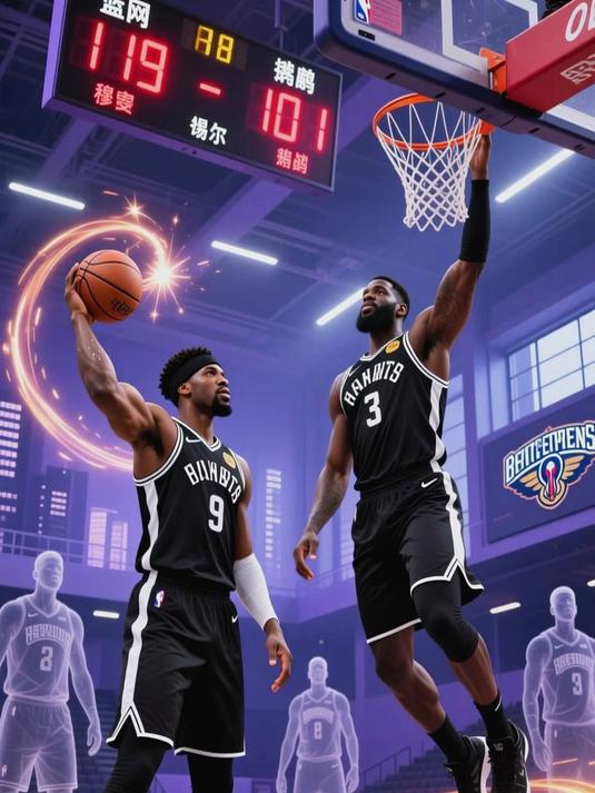 篮网横扫鹈鹕，字母哥点燃赛场